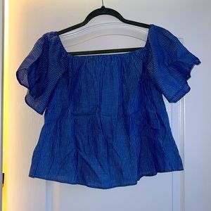 Express Off The Shoulder Cropped Shirt